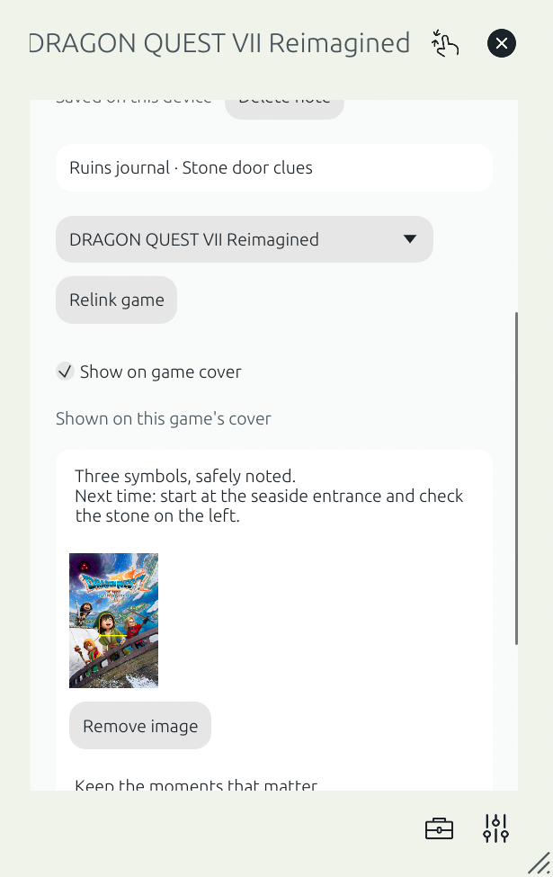 The same Notes tools are available inside the encounter card. View all opens the main Notes page.